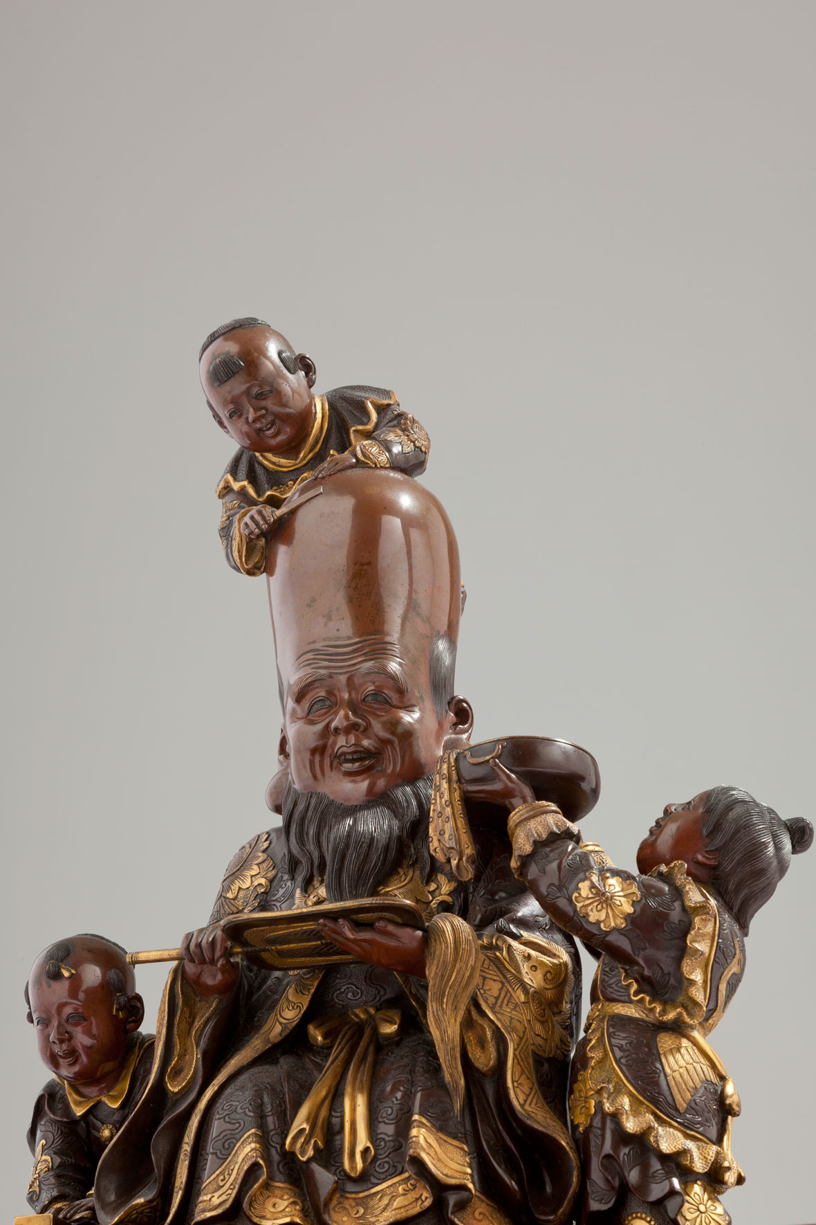 Bronze Miyao Man with Long Head